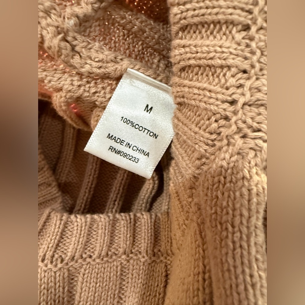 PacSun taupe cropped sweater -‎ L.A. Hearts - Size Medium NWT - Picture 8 of 8
